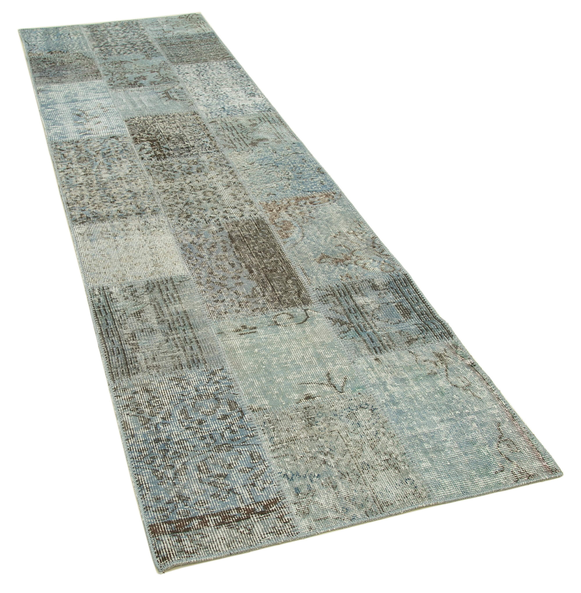 Collection of 2' 9'' x 9' 11'' Patchwork Runner Rug in a gallery layout