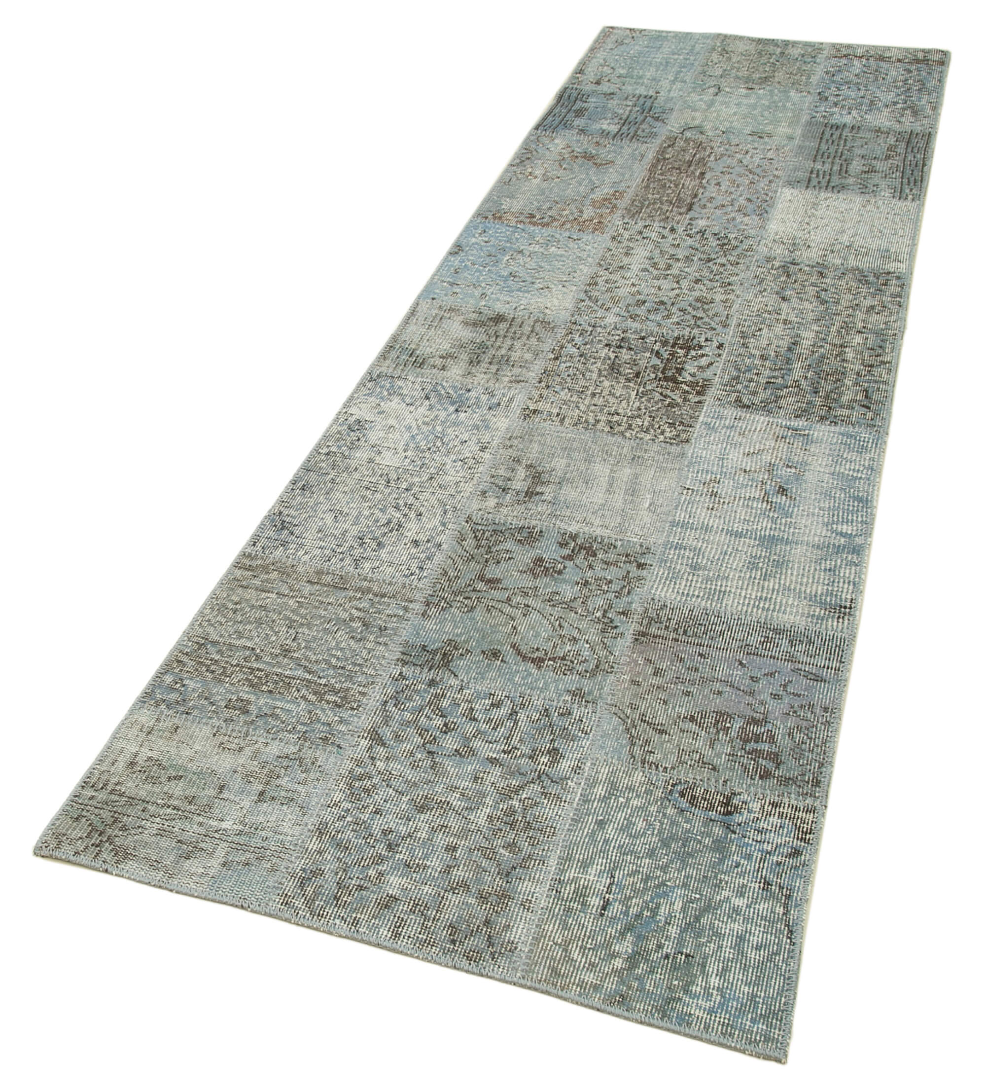 Collection of 2' 9'' x 9' 11'' Patchwork Runner Rug in a gallery layout