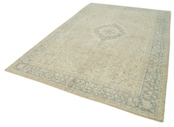 Collection of 6' 7'' x 10' 1'' Hand-Knotted Turkish Vintage Rug in a gallery layout