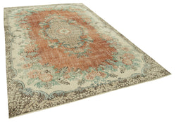 Collection of 6' 11'' x 10' 6'' Hand-Knotted Turkish Vintage Rug in a gallery layout