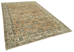 Collection of 6' 9'' x 10' 3'' Hand-Knotted Vintage Turkish Rug in a gallery layout