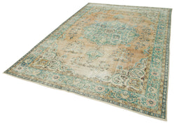 Collection of 6' 9'' x 10' 5'' Hand-Knotted Vintage Turkish Rug in a gallery layout