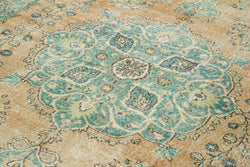 Collection of 6' 9'' x 10' 5'' Hand-Knotted Vintage Turkish Rug in a gallery layout