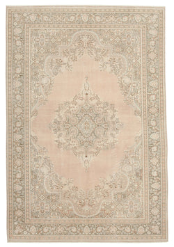 Collection of 6' 9'' x 10' Hand-Knotted Vintage Turkish Rug in a gallery layout