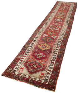 Collection of 2' 6'' x 13' 9'' Handmade Bohemian Runner Rug in a gallery layout