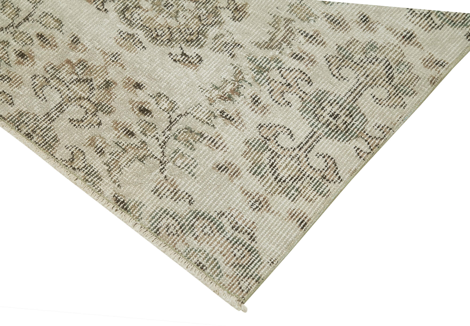 Collection of 2' 11'' x 9' Beige Vintage Runner Rug in a gallery layout