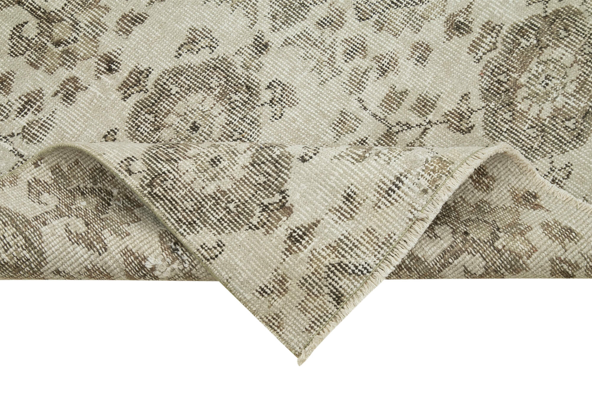 Collection of 2' 11'' x 9' Beige Vintage Runner Rug in a gallery layout