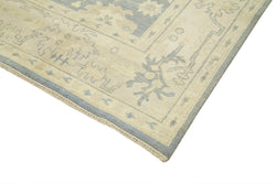 Collection of 8' 11'' x 11' 10'' Beige Handmade Oushak Rug in a gallery layout