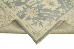 Collection of 8' 11'' x 11' 10'' Beige Handmade Oushak Rug in a gallery layout