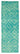 3' 3'' x 9' 9'' Turquoise Color Moroccan Runner Rug