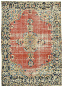 Collection of 7' 11'' x 11' 1'' Vintage Large Area Rug in a gallery layout