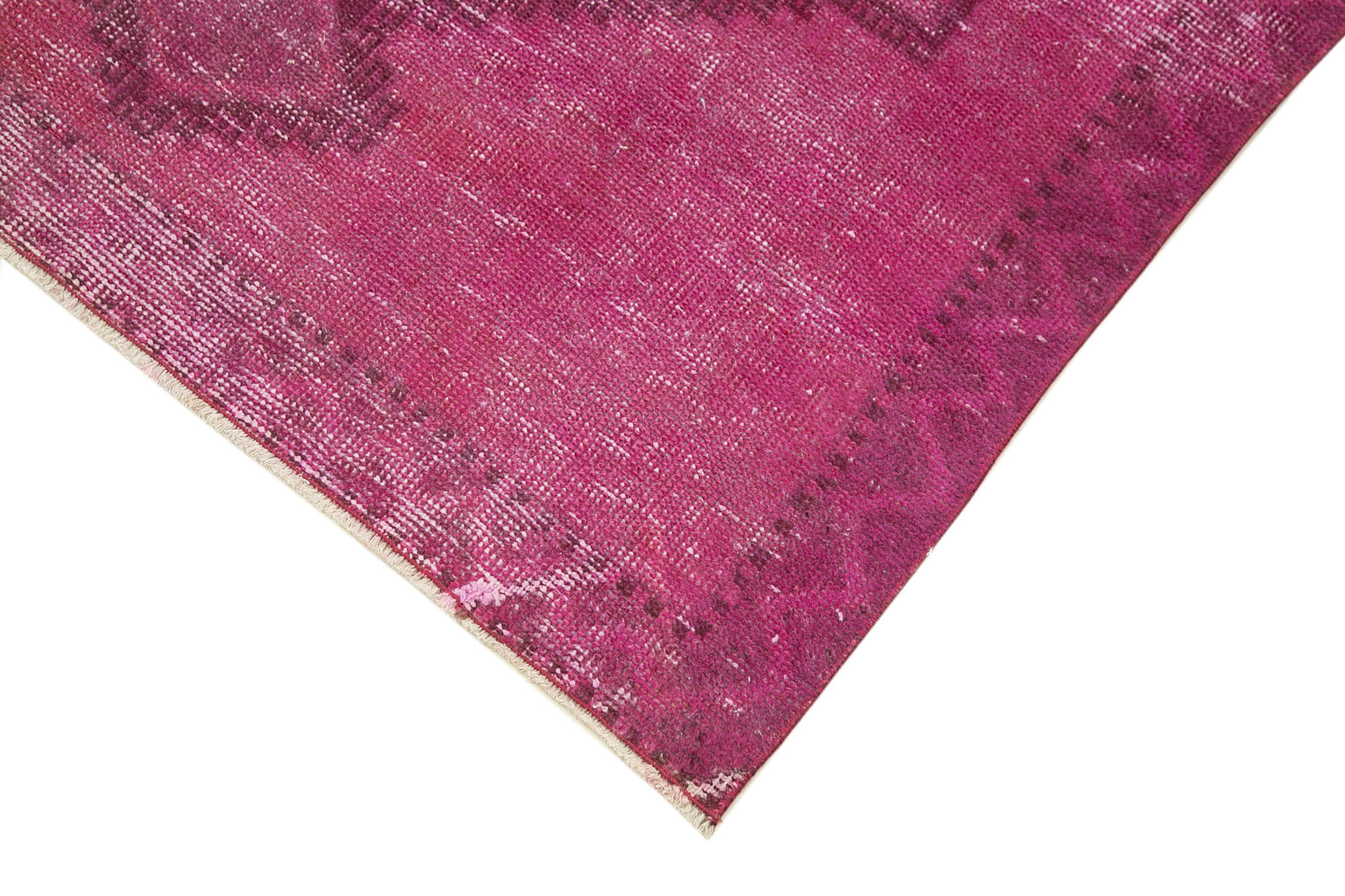 Collection of 3' 10'' x 13' 1'' Pink Vintage Runner Rug in a gallery layout