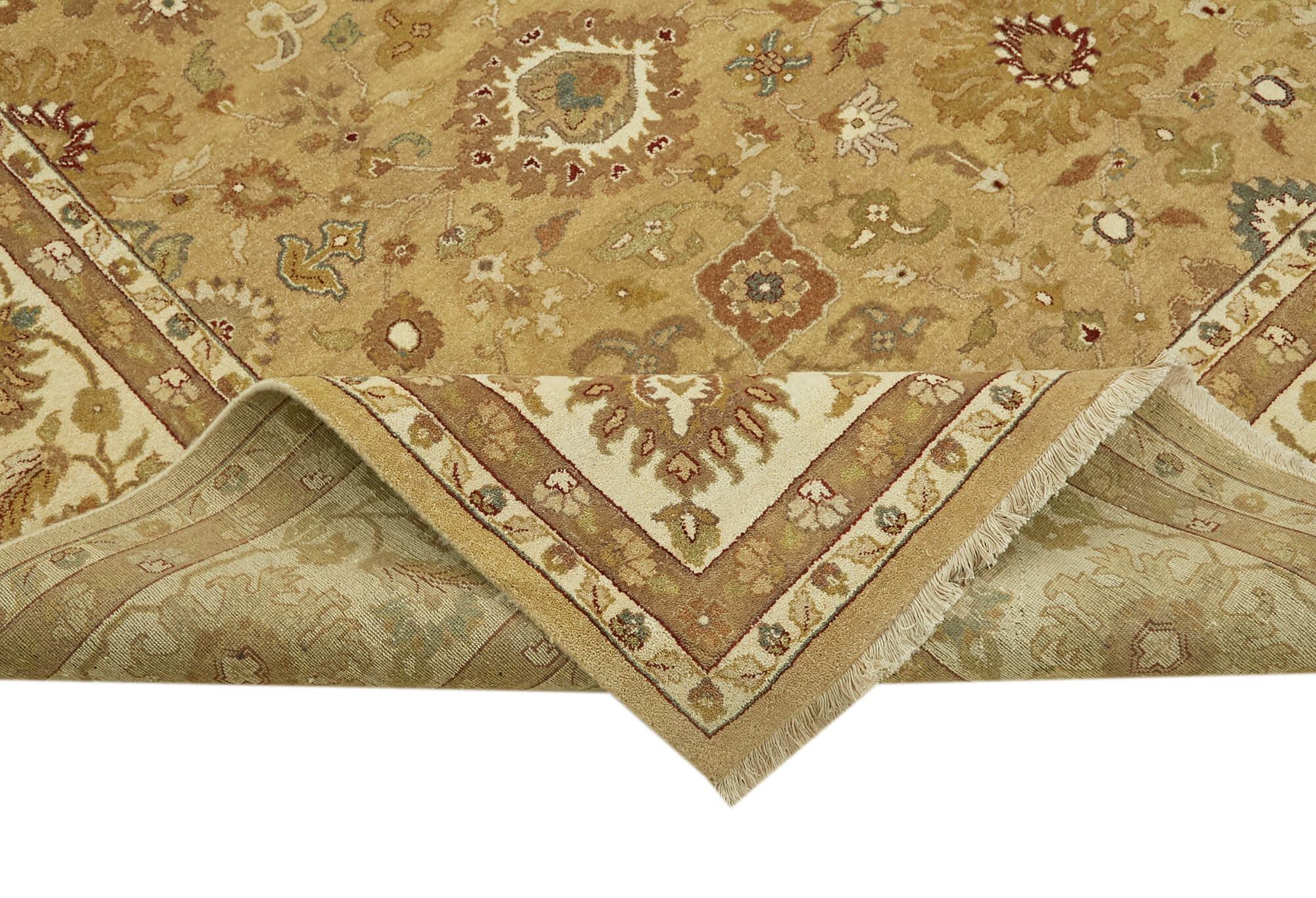 Collection of 8' 11'' x 12' 2'' Handmade Oushak Rug in a gallery layout