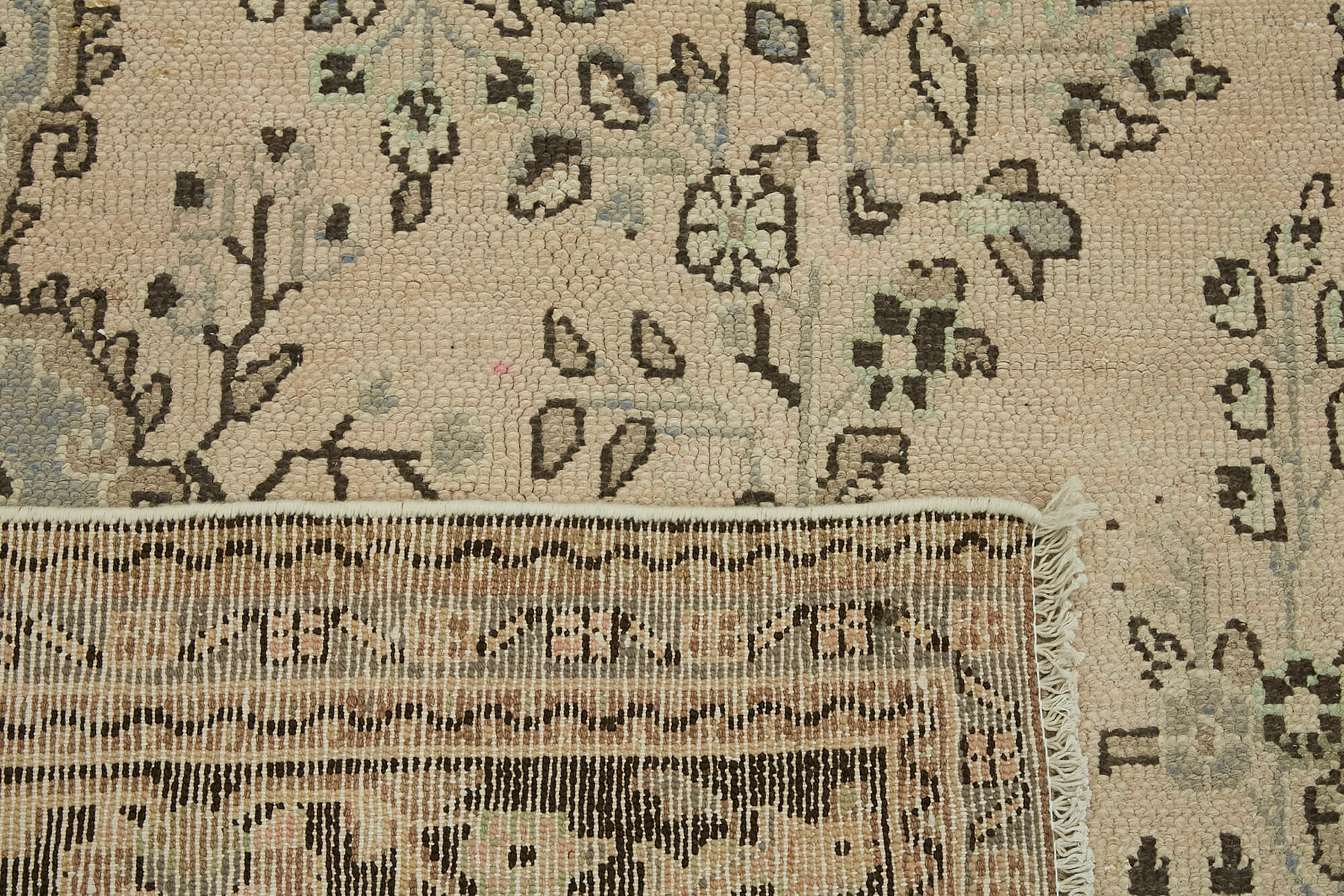 Collection of 8' 1'' x 11' 4'' Beige Oversize Vintage Area Rug in a gallery layout