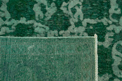 Collection of 9' 11'' x 12' 8'' Handmade Large Green Rug in a gallery layout