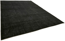 Collection of 9' 7'' x 13' 1'' Large Black Persian Rug in a gallery layout