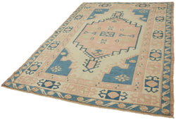 Collection of 6' 1'' x 8' 8'' Beige Small Anatolian Rug in a gallery layout