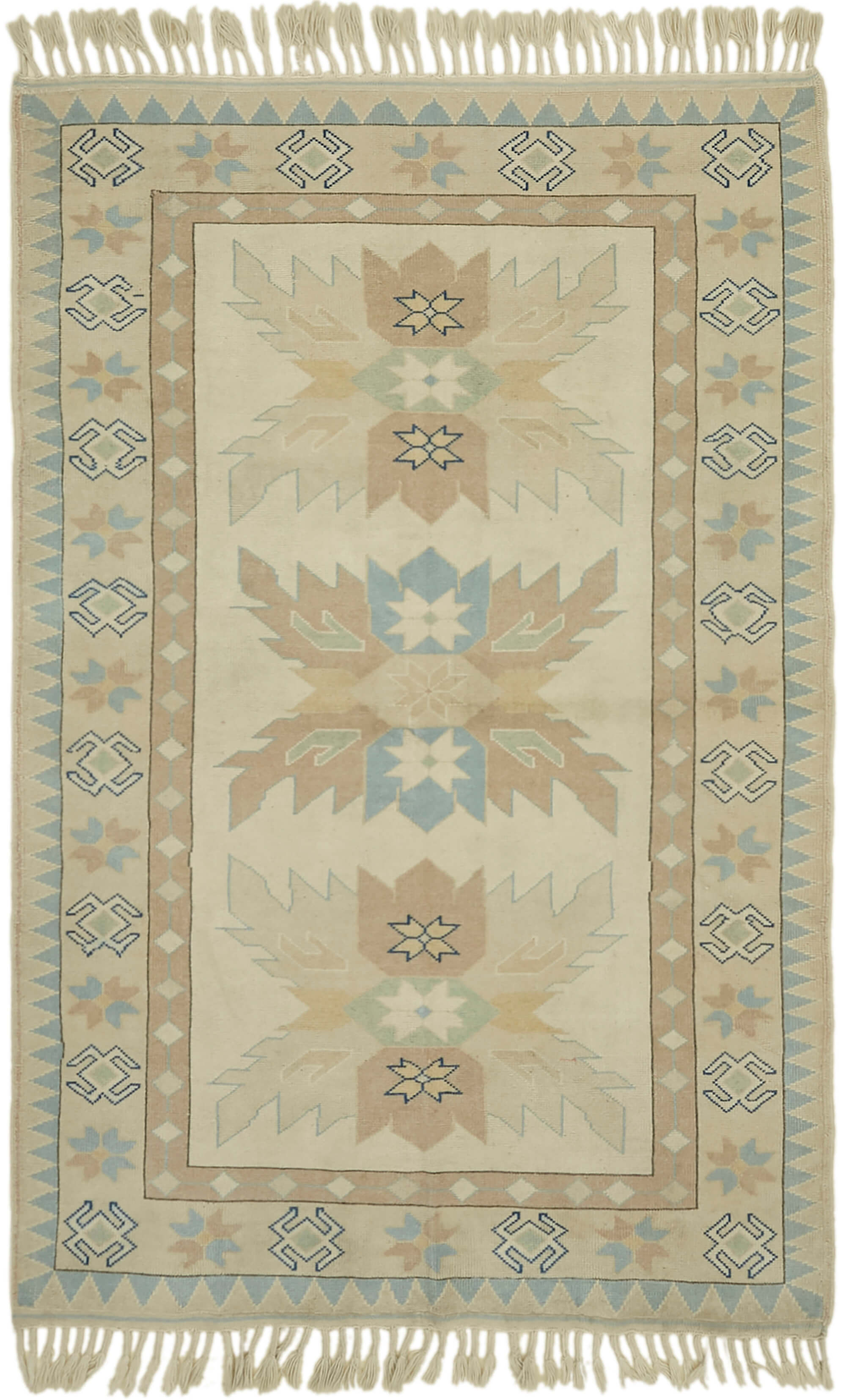 Collection of 4' 11'' x 7' 5'' Handmade Anatolian Rug in a gallery layout