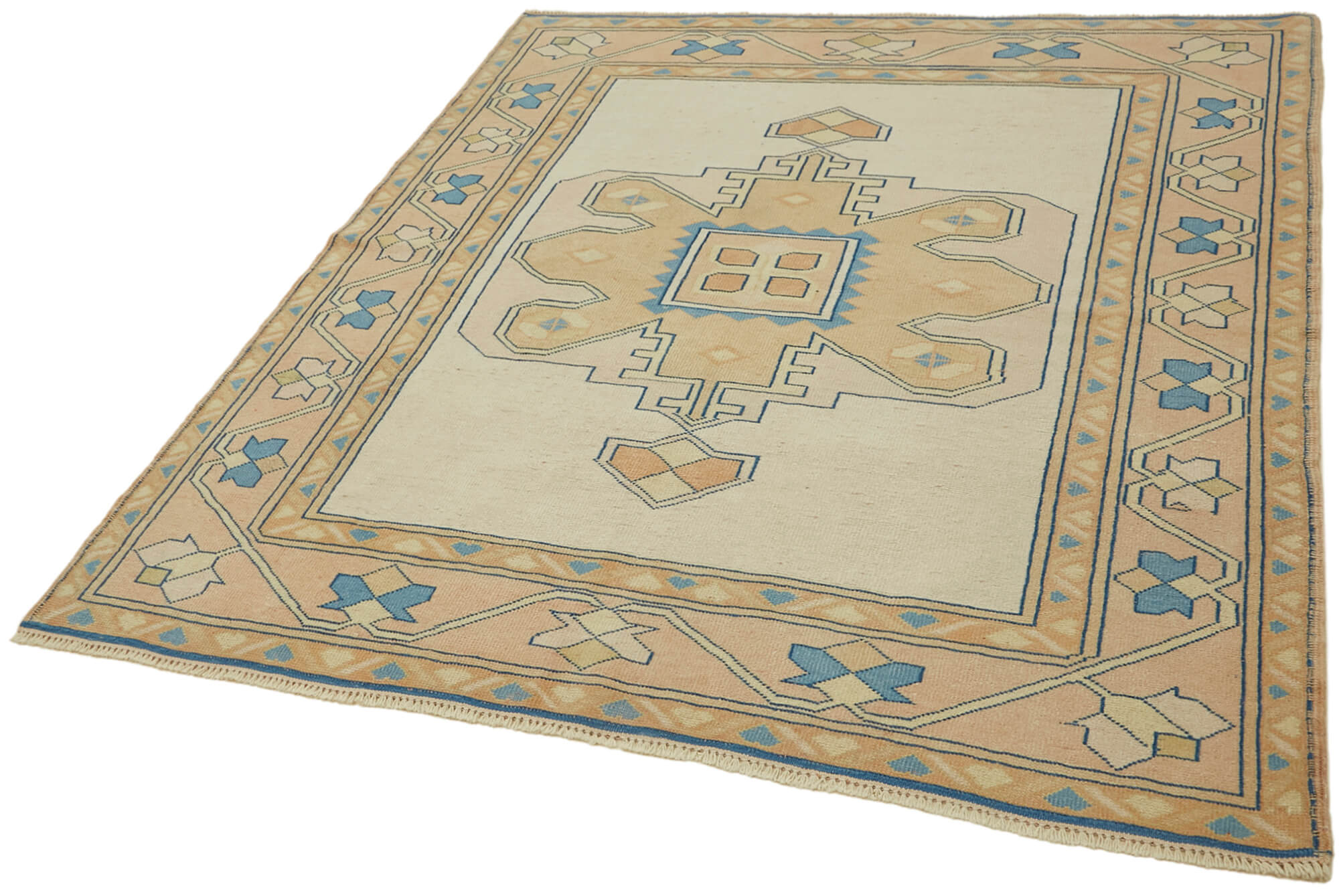 Collection of 5' 3'' x 6' Beige Oriental Rug in a gallery layout