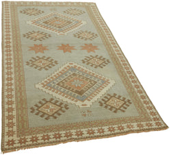 Collection of 4' 2'' x 6' 1'' Small Vintage Area Rug in a gallery layout