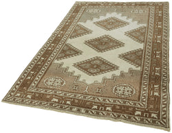 Collection of 4' 7'' x 7' Beige Small Area Rug in a gallery layout