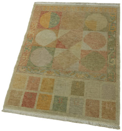 Collection of 2' 3'' x 3' 1'' Hand-Knotted Anatolian Rug in a gallery layout