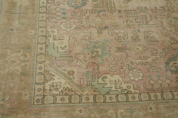 Collection of 9' 8'' x 12' 7'' Handmade Vintage Large Rug in a gallery layout