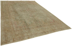 Collection of 9' 8'' x 13' Vintage Hand-Knotted Oriental Rug in a gallery layout