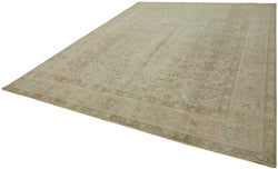 Collection of 9' 10'' x 12' 10'' Vintage Handmade Oriental Rug in a gallery layout