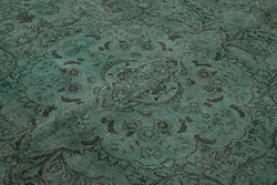 Collection of 9' 9'' x 13' 3'' Turquoise Large Area Rug in a gallery layout