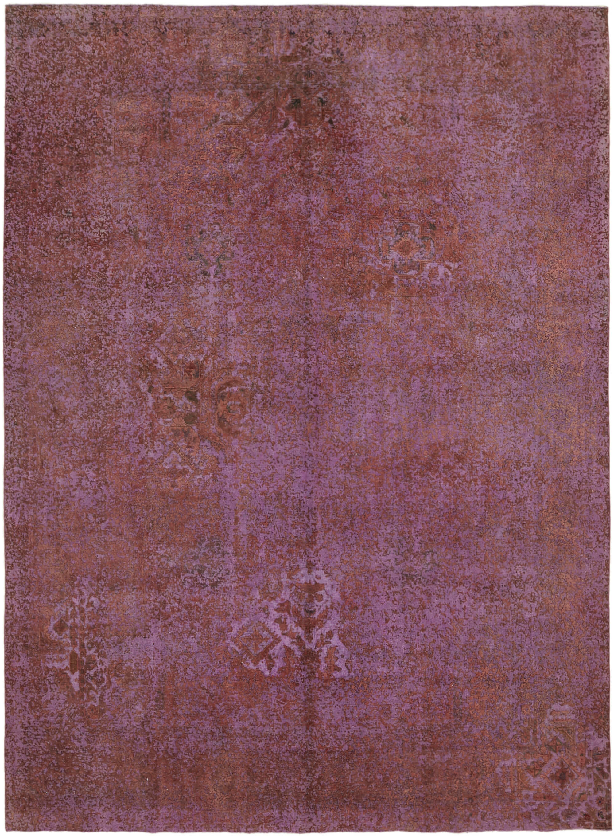 Collection of 9' 7'' x 12' 8'' Pink Handmade Persian Rug in a gallery layout