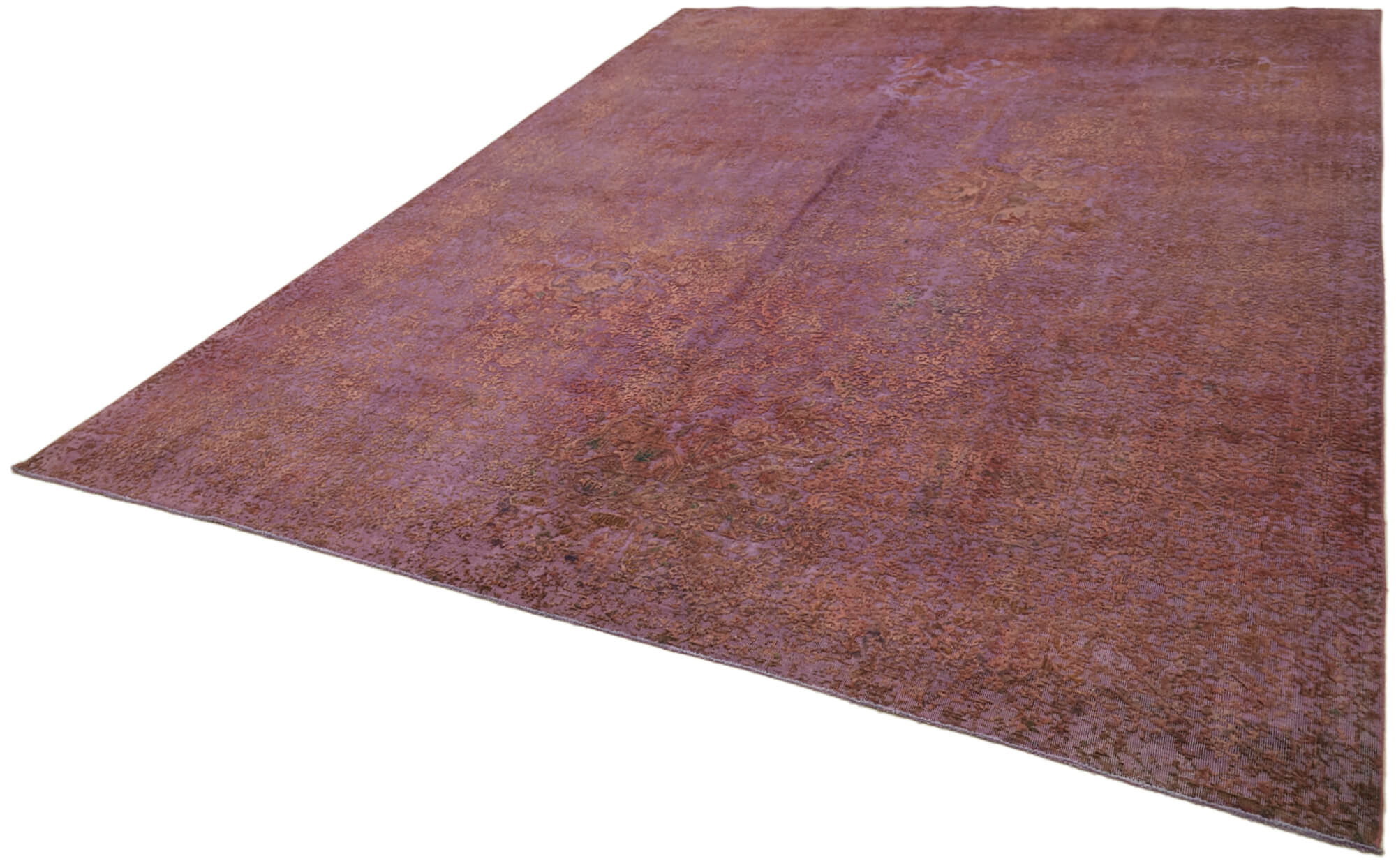 Collection of 9' 7'' x 12' 8'' Pink Handmade Persian Rug in a gallery layout