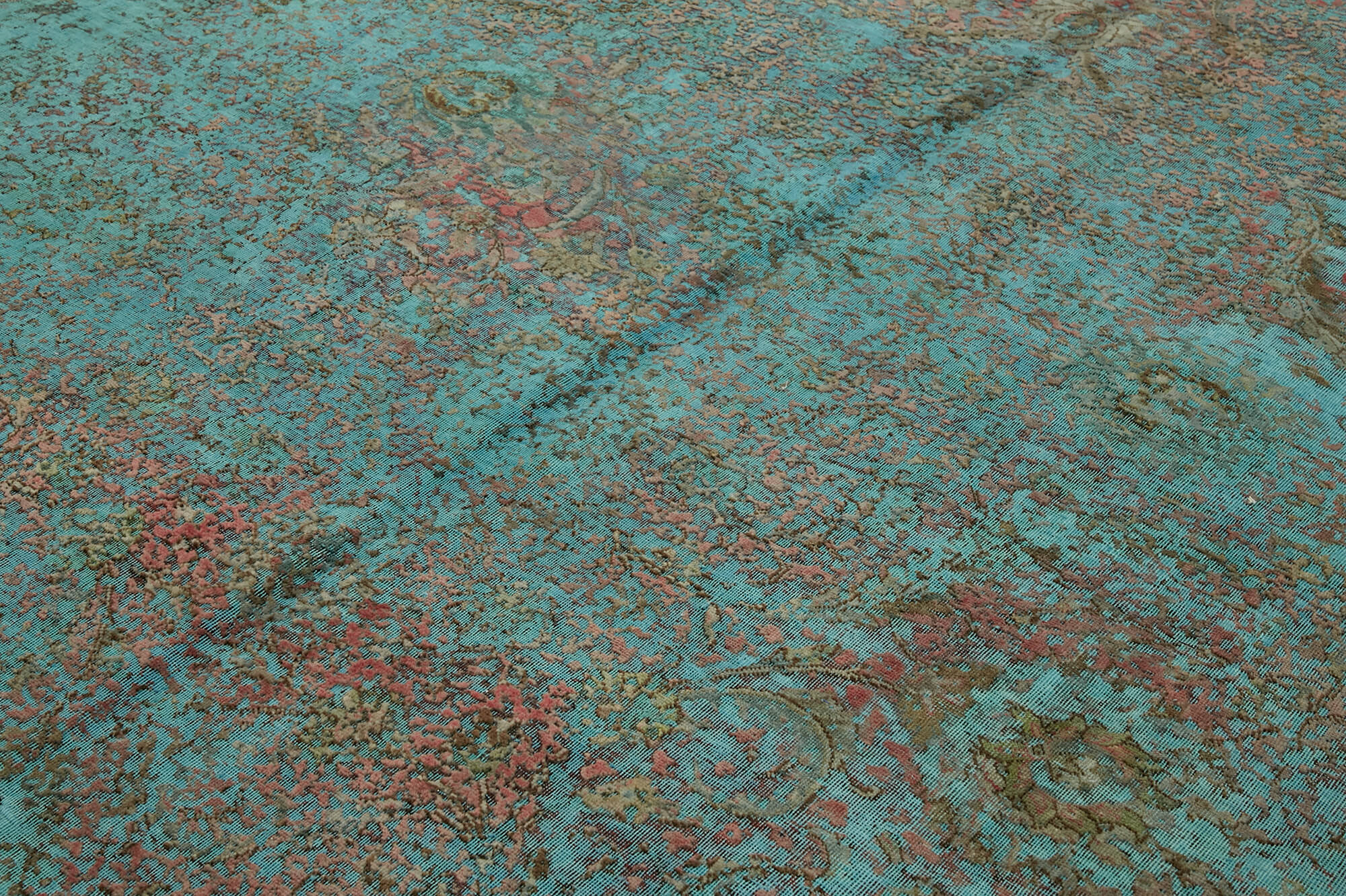 Collection of 9' 6'' x 12' 7'' Turquoise Handmade Persian Rug in a gallery layout