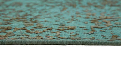 Collection of 9' 6'' x 12' 7'' Turquoise Handmade Persian Rug in a gallery layout