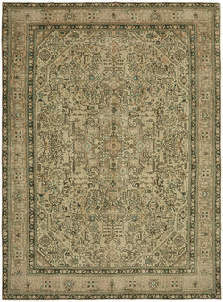 Collection of 9' 7'' x 12' 10'' Vintage Handmade Oriental Rug in a gallery layout