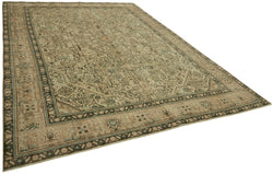 Collection of 9' 7'' x 12' 10'' Vintage Handmade Oriental Rug in a gallery layout