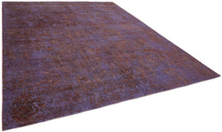 Collection of 9' 7'' x 12' Purple Handmade Persian Rug in a gallery layout