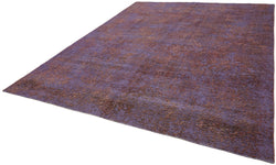 Collection of 9' 7'' x 12' Purple Handmade Persian Rug in a gallery layout