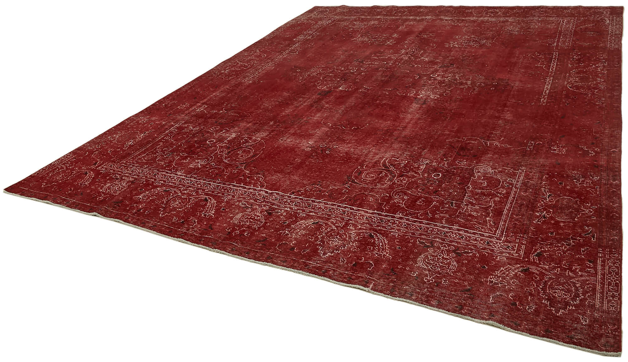 Collection of 9' 9'' x 12' 8'' Red Handmade Persian Rug in a gallery layout