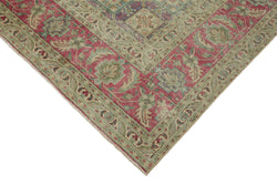 Collection of 7' 11'' x 11' 2'' Beige Vintage Large Area Rug in a gallery layout