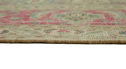 Collection of 7' 11'' x 11' 2'' Beige Vintage Large Area Rug in a gallery layout