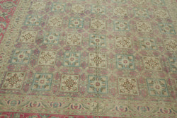 Collection of 7' 11'' x 11' 2'' Beige Vintage Large Area Rug in a gallery layout