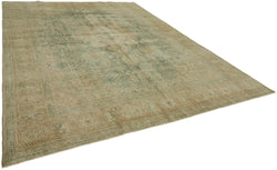 Collection of 9' 7'' x 12' 7'' Beige Vintage Large Rug in a gallery layout