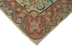 Collection of 7' 10'' x 10' 10'' Beige Vintage Large Area Rug in a gallery layout