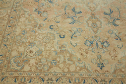 Collection of 9' 9'' x 12' 7'' Beige Vintage Large Area Rug in a gallery layout