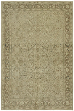 Collection of 7' 3'' x 10' 9'' Beige Vintage Large Area Rug in a gallery layout