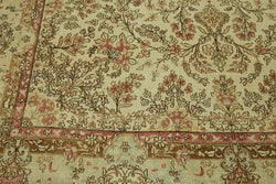 Collection of 8' 8'' x 11' 11'' Beige Vintage Handmade Rug in a gallery layout