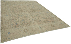 Collection of 9' 10'' x 12' 9'' Beige Vintage Large Rug in a gallery layout