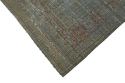 Collection of 9' 8'' x 12' 7'' Handmade Large Grey Rug in a gallery layout