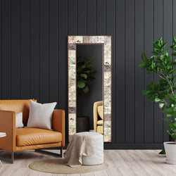 Collection of Pamila Handmade Wooden Framed  Long Dressing Mirror in a gallery layout